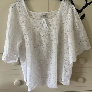 Beautiful cotton cut out pattern top